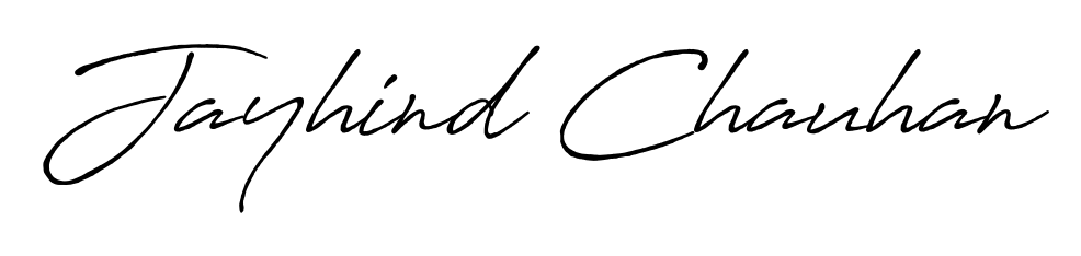 Make a beautiful signature design for name Jayhind Chauhan. With this signature (Antro_Vectra_Bolder) style, you can create a handwritten signature for free. Jayhind Chauhan signature style 7 images and pictures png