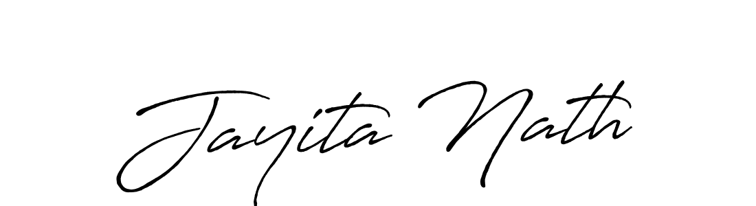 How to make Jayita Nath signature? Antro_Vectra_Bolder is a professional autograph style. Create handwritten signature for Jayita Nath name. Jayita Nath signature style 7 images and pictures png