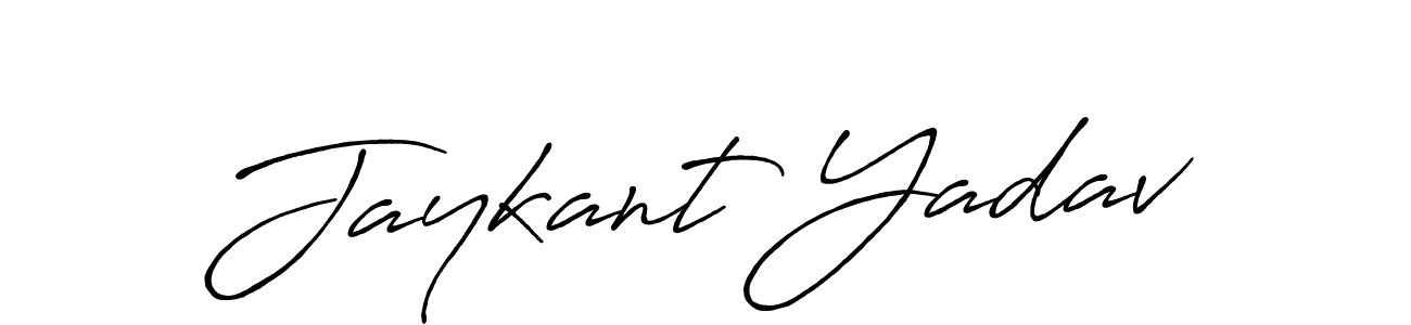 The best way (Antro_Vectra_Bolder) to make a short signature is to pick only two or three words in your name. The name Jaykant Yadav include a total of six letters. For converting this name. Jaykant Yadav signature style 7 images and pictures png