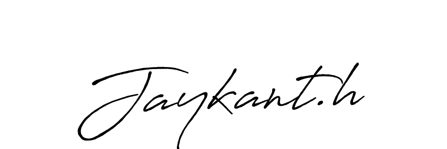 Also we have Jaykant.h name is the best signature style. Create professional handwritten signature collection using Antro_Vectra_Bolder autograph style. Jaykant.h signature style 7 images and pictures png