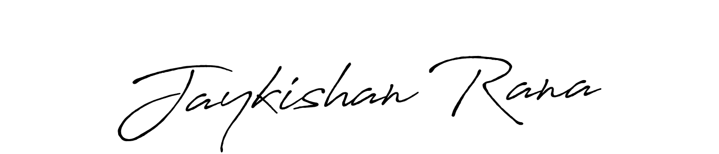 Make a beautiful signature design for name Jaykishan Rana. With this signature (Antro_Vectra_Bolder) style, you can create a handwritten signature for free. Jaykishan Rana signature style 7 images and pictures png