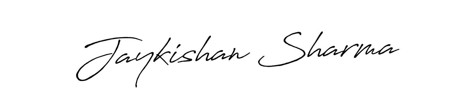 How to make Jaykishan Sharma name signature. Use Antro_Vectra_Bolder style for creating short signs online. This is the latest handwritten sign. Jaykishan Sharma signature style 7 images and pictures png