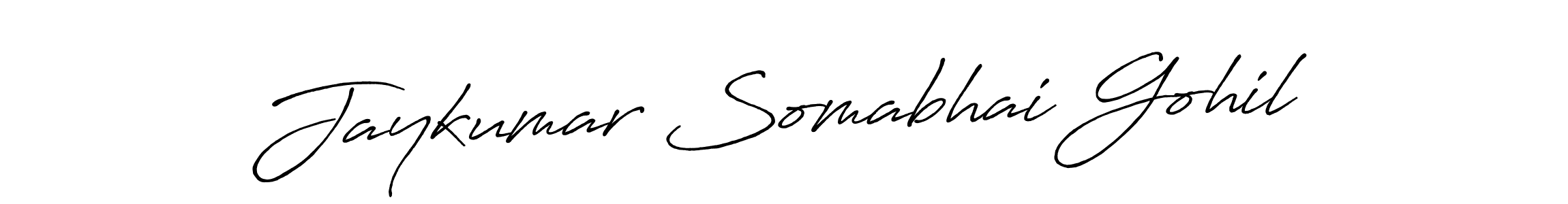 Design your own signature with our free online signature maker. With this signature software, you can create a handwritten (Antro_Vectra_Bolder) signature for name Jaykumar Somabhai Gohil. Jaykumar Somabhai Gohil signature style 7 images and pictures png