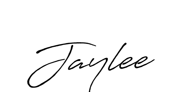 How to make Jaylee signature? Antro_Vectra_Bolder is a professional autograph style. Create handwritten signature for Jaylee name. Jaylee signature style 7 images and pictures png