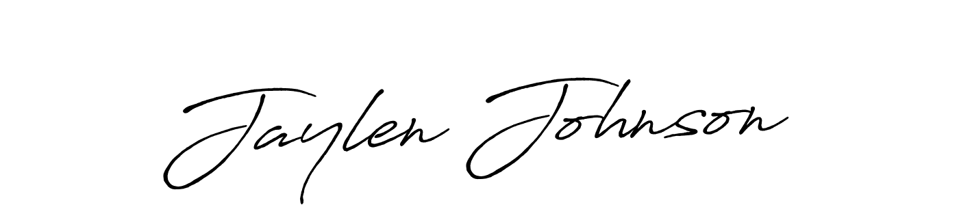Make a beautiful signature design for name Jaylen Johnson. With this signature (Antro_Vectra_Bolder) style, you can create a handwritten signature for free. Jaylen Johnson signature style 7 images and pictures png