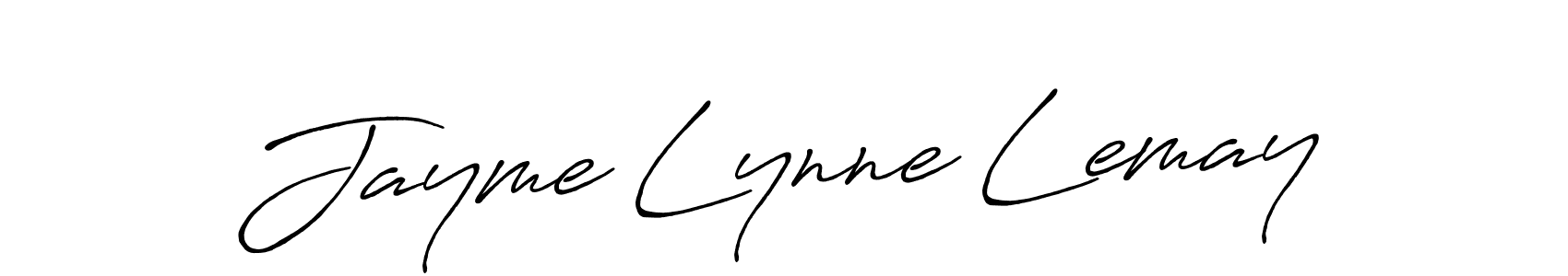 Design your own signature with our free online signature maker. With this signature software, you can create a handwritten (Antro_Vectra_Bolder) signature for name Jayme Lynne Lemay. Jayme Lynne Lemay signature style 7 images and pictures png