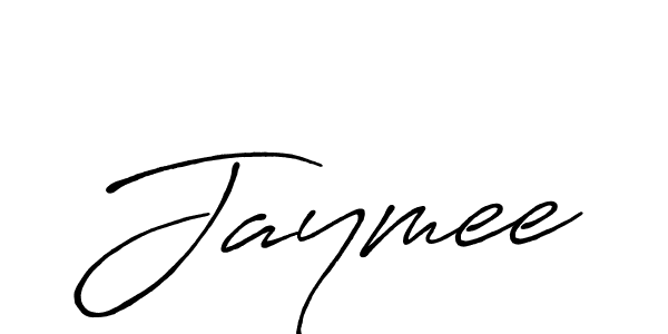 Use a signature maker to create a handwritten signature online. With this signature software, you can design (Antro_Vectra_Bolder) your own signature for name Jaymee. Jaymee signature style 7 images and pictures png