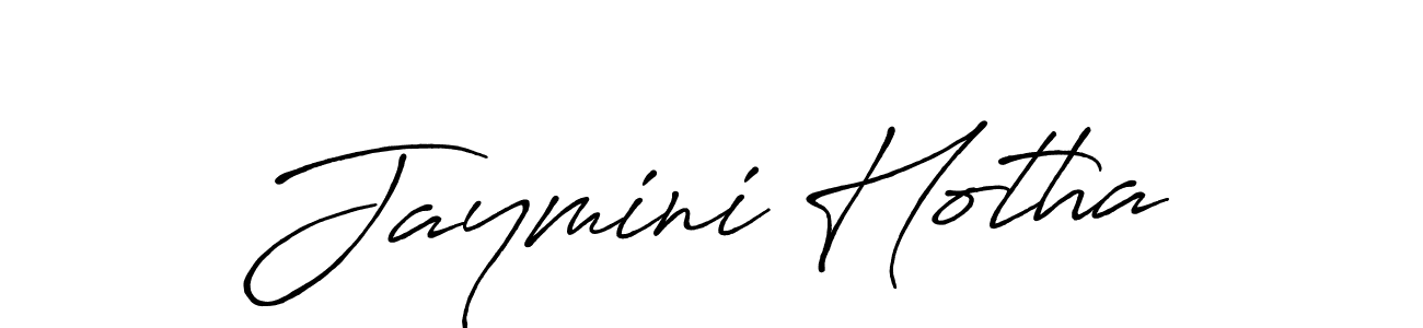 Also You can easily find your signature by using the search form. We will create Jaymini Hotha name handwritten signature images for you free of cost using Antro_Vectra_Bolder sign style. Jaymini Hotha signature style 7 images and pictures png