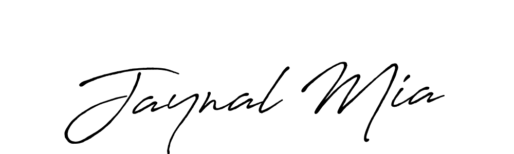 Create a beautiful signature design for name Jaynal Mia. With this signature (Antro_Vectra_Bolder) fonts, you can make a handwritten signature for free. Jaynal Mia signature style 7 images and pictures png