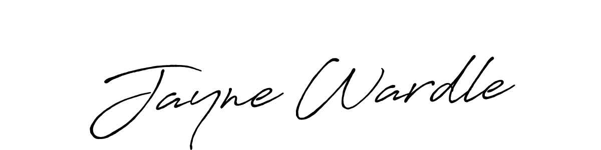 Design your own signature with our free online signature maker. With this signature software, you can create a handwritten (Antro_Vectra_Bolder) signature for name Jayne Wardle. Jayne Wardle signature style 7 images and pictures png
