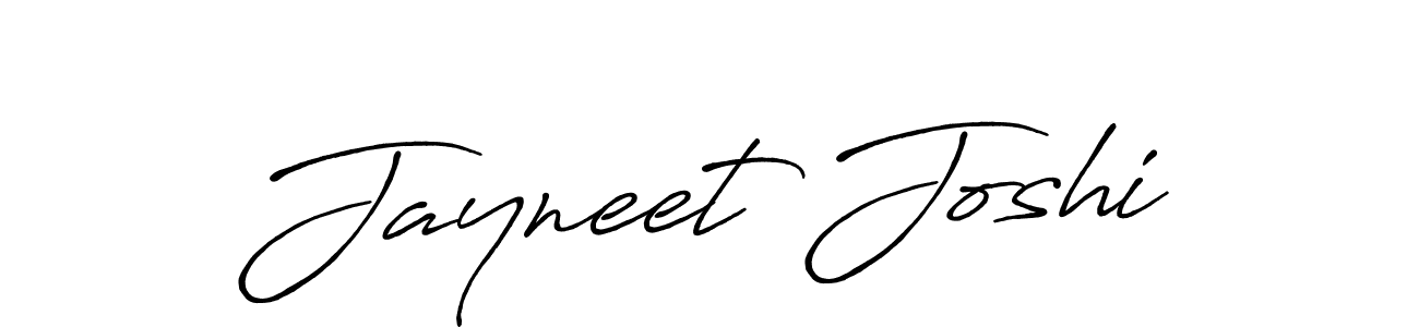 Use a signature maker to create a handwritten signature online. With this signature software, you can design (Antro_Vectra_Bolder) your own signature for name Jayneet Joshi. Jayneet Joshi signature style 7 images and pictures png