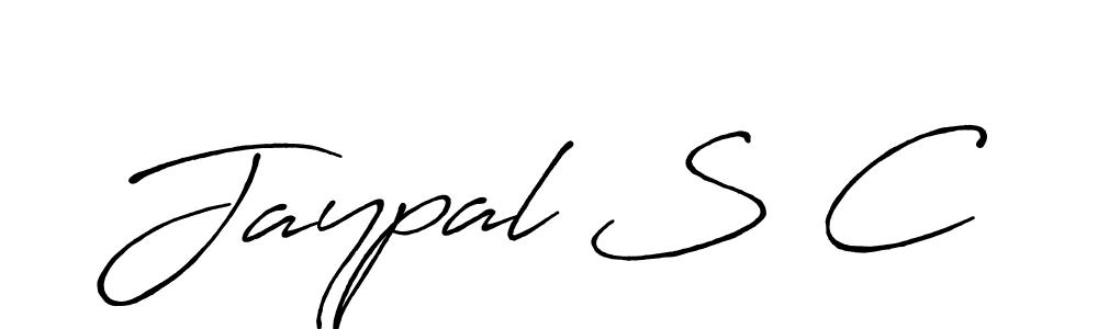 Design your own signature with our free online signature maker. With this signature software, you can create a handwritten (Antro_Vectra_Bolder) signature for name Jaypal S C. Jaypal S C signature style 7 images and pictures png