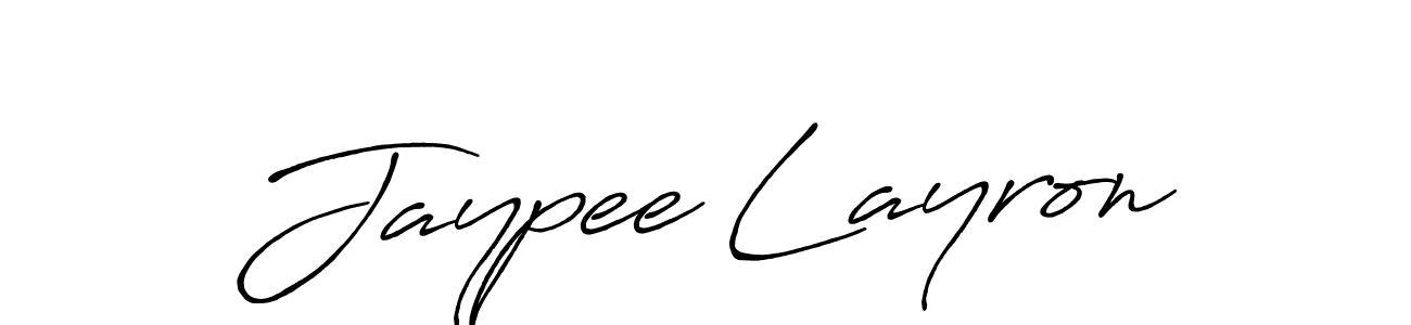 Antro_Vectra_Bolder is a professional signature style that is perfect for those who want to add a touch of class to their signature. It is also a great choice for those who want to make their signature more unique. Get Jaypee Layron name to fancy signature for free. Jaypee Layron signature style 7 images and pictures png
