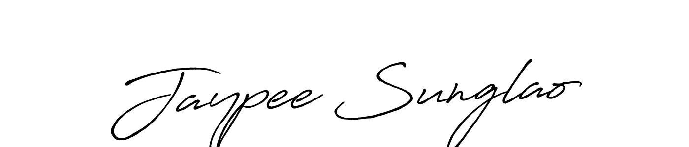 You should practise on your own different ways (Antro_Vectra_Bolder) to write your name (Jaypee Sunglao) in signature. don't let someone else do it for you. Jaypee Sunglao signature style 7 images and pictures png