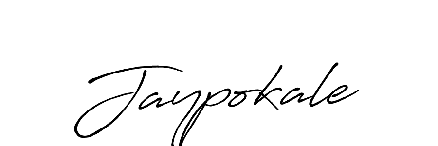 Jaypokale stylish signature style. Best Handwritten Sign (Antro_Vectra_Bolder) for my name. Handwritten Signature Collection Ideas for my name Jaypokale. Jaypokale signature style 7 images and pictures png