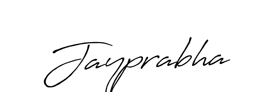 Design your own signature with our free online signature maker. With this signature software, you can create a handwritten (Antro_Vectra_Bolder) signature for name Jayprabha. Jayprabha signature style 7 images and pictures png