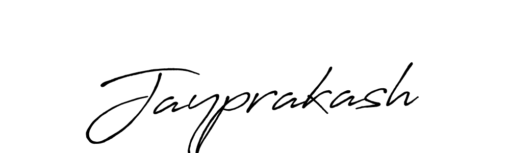 Make a beautiful signature design for name Jayprakash. With this signature (Antro_Vectra_Bolder) style, you can create a handwritten signature for free. Jayprakash signature style 7 images and pictures png
