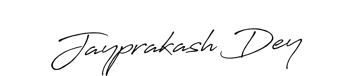Make a beautiful signature design for name Jayprakash Dey. With this signature (Antro_Vectra_Bolder) style, you can create a handwritten signature for free. Jayprakash Dey signature style 7 images and pictures png
