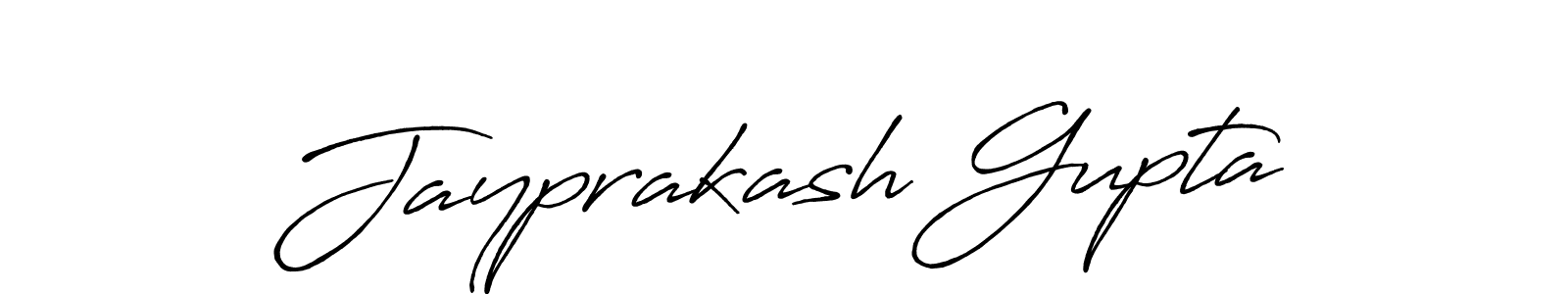 How to make Jayprakash Gupta name signature. Use Antro_Vectra_Bolder style for creating short signs online. This is the latest handwritten sign. Jayprakash Gupta signature style 7 images and pictures png