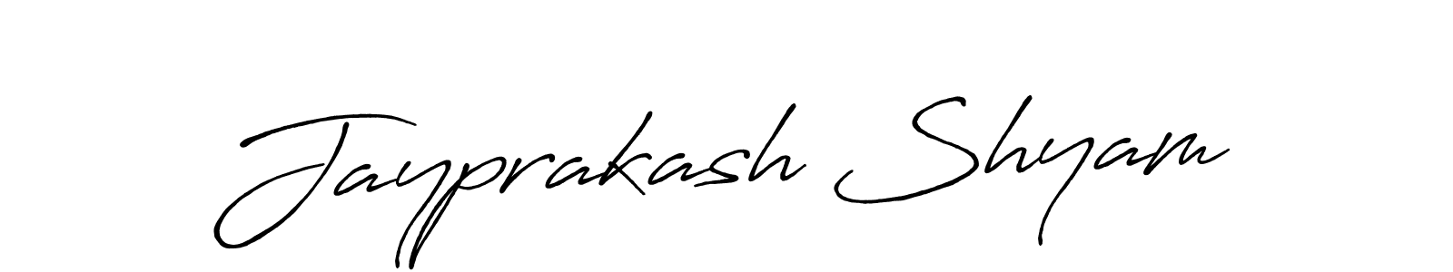 Jayprakash Shyam stylish signature style. Best Handwritten Sign (Antro_Vectra_Bolder) for my name. Handwritten Signature Collection Ideas for my name Jayprakash Shyam. Jayprakash Shyam signature style 7 images and pictures png