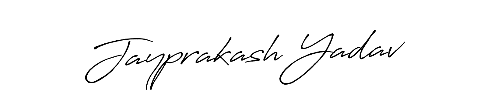 How to make Jayprakash Yadav signature? Antro_Vectra_Bolder is a professional autograph style. Create handwritten signature for Jayprakash Yadav name. Jayprakash Yadav signature style 7 images and pictures png