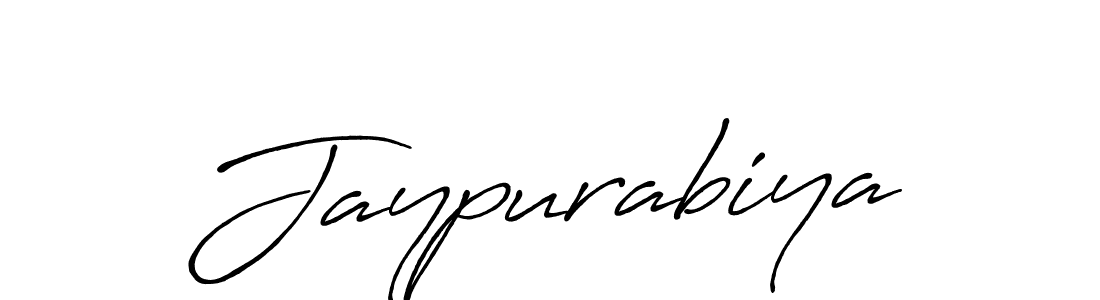 Create a beautiful signature design for name Jaypurabiya. With this signature (Antro_Vectra_Bolder) fonts, you can make a handwritten signature for free. Jaypurabiya signature style 7 images and pictures png