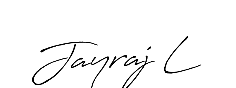 Use a signature maker to create a handwritten signature online. With this signature software, you can design (Antro_Vectra_Bolder) your own signature for name Jayraj L. Jayraj L signature style 7 images and pictures png