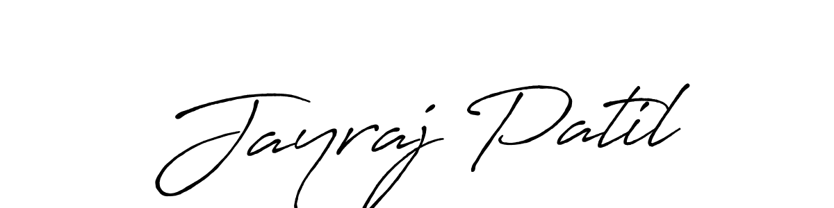 Design your own signature with our free online signature maker. With this signature software, you can create a handwritten (Antro_Vectra_Bolder) signature for name Jayraj Patil. Jayraj Patil signature style 7 images and pictures png
