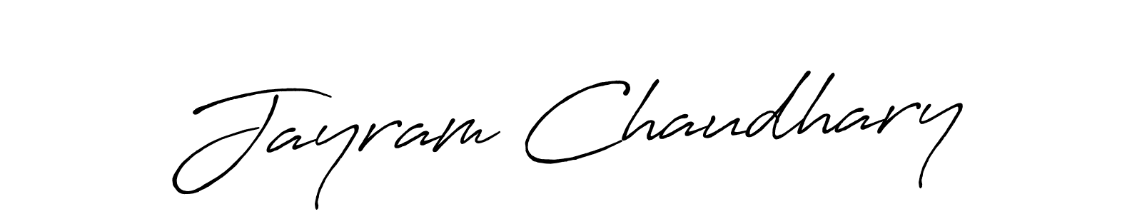 Also we have Jayram Chaudhary name is the best signature style. Create professional handwritten signature collection using Antro_Vectra_Bolder autograph style. Jayram Chaudhary signature style 7 images and pictures png