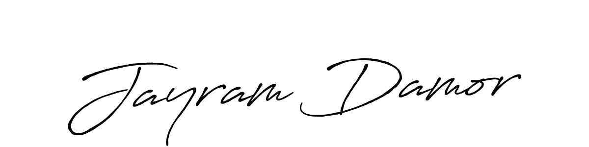 It looks lik you need a new signature style for name Jayram Damor. Design unique handwritten (Antro_Vectra_Bolder) signature with our free signature maker in just a few clicks. Jayram Damor signature style 7 images and pictures png