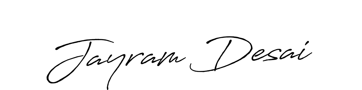 if you are searching for the best signature style for your name Jayram Desai. so please give up your signature search. here we have designed multiple signature styles  using Antro_Vectra_Bolder. Jayram Desai signature style 7 images and pictures png