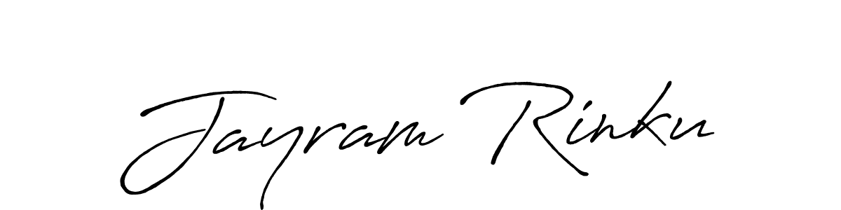 Also You can easily find your signature by using the search form. We will create Jayram Rinku name handwritten signature images for you free of cost using Antro_Vectra_Bolder sign style. Jayram Rinku signature style 7 images and pictures png