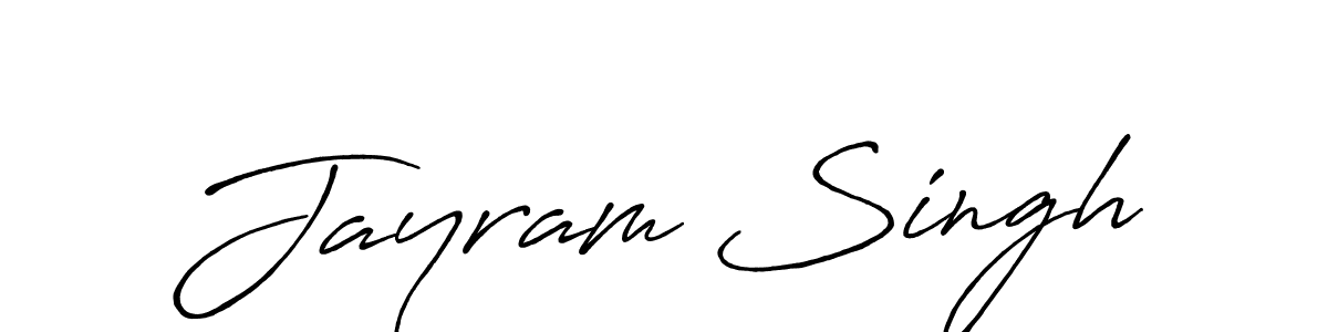 Design your own signature with our free online signature maker. With this signature software, you can create a handwritten (Antro_Vectra_Bolder) signature for name Jayram Singh. Jayram Singh signature style 7 images and pictures png