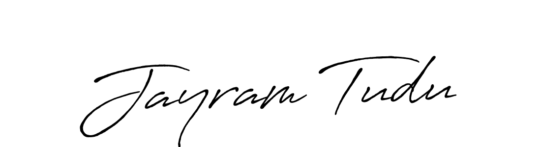 How to make Jayram Tudu name signature. Use Antro_Vectra_Bolder style for creating short signs online. This is the latest handwritten sign. Jayram Tudu signature style 7 images and pictures png