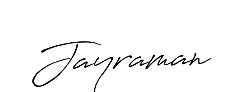 How to make Jayraman signature? Antro_Vectra_Bolder is a professional autograph style. Create handwritten signature for Jayraman name. Jayraman signature style 7 images and pictures png