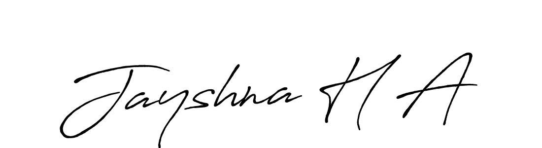 It looks lik you need a new signature style for name Jayshna H A. Design unique handwritten (Antro_Vectra_Bolder) signature with our free signature maker in just a few clicks. Jayshna H A signature style 7 images and pictures png