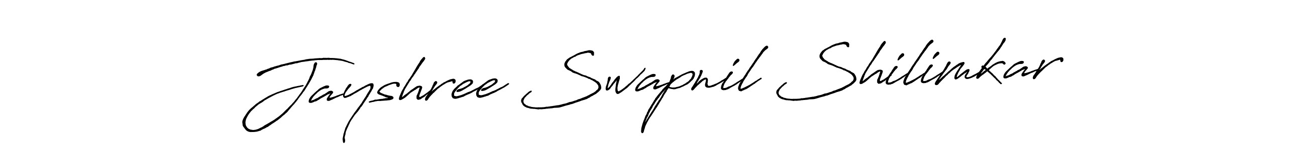 Design your own signature with our free online signature maker. With this signature software, you can create a handwritten (Antro_Vectra_Bolder) signature for name Jayshree Swapnil Shilimkar. Jayshree Swapnil Shilimkar signature style 7 images and pictures png