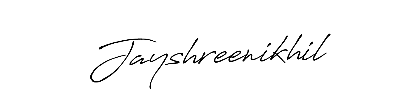 Best and Professional Signature Style for Jayshreenikhil. Antro_Vectra_Bolder Best Signature Style Collection. Jayshreenikhil signature style 7 images and pictures png