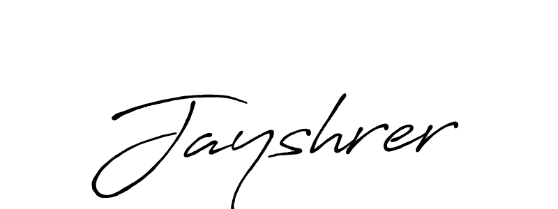 Also we have Jayshrer name is the best signature style. Create professional handwritten signature collection using Antro_Vectra_Bolder autograph style. Jayshrer signature style 7 images and pictures png