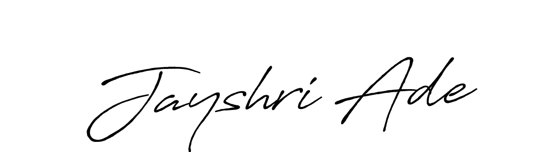 Here are the top 10 professional signature styles for the name Jayshri Ade. These are the best autograph styles you can use for your name. Jayshri Ade signature style 7 images and pictures png