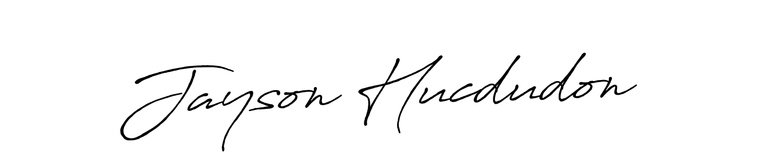 Design your own signature with our free online signature maker. With this signature software, you can create a handwritten (Antro_Vectra_Bolder) signature for name Jayson Hucdudon. Jayson Hucdudon signature style 7 images and pictures png