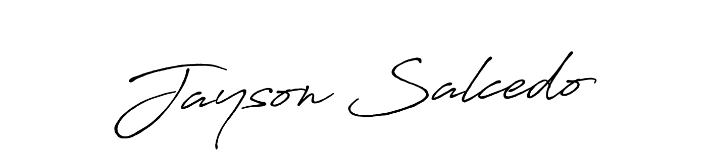 It looks lik you need a new signature style for name Jayson Salcedo. Design unique handwritten (Antro_Vectra_Bolder) signature with our free signature maker in just a few clicks. Jayson Salcedo signature style 7 images and pictures png