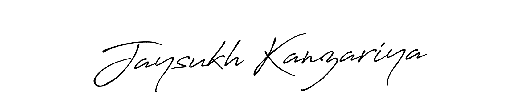 Also we have Jaysukh Kanzariya name is the best signature style. Create professional handwritten signature collection using Antro_Vectra_Bolder autograph style. Jaysukh Kanzariya signature style 7 images and pictures png