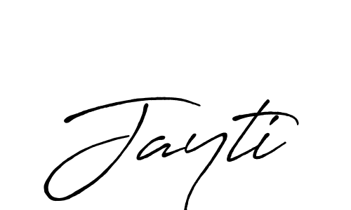 How to make Jayti signature? Antro_Vectra_Bolder is a professional autograph style. Create handwritten signature for Jayti name. Jayti signature style 7 images and pictures png