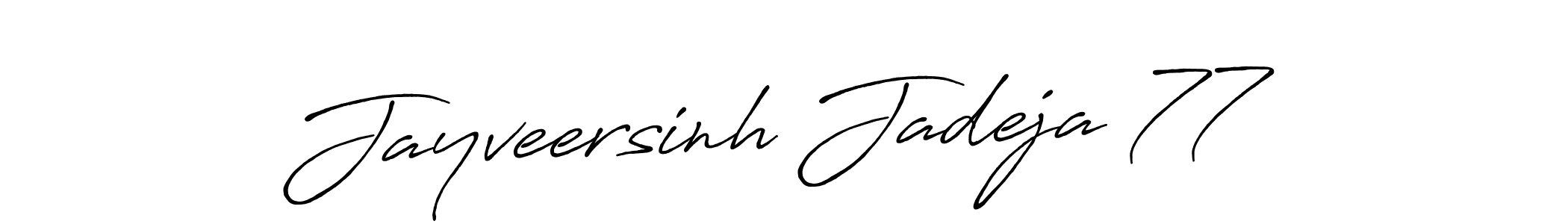 Design your own signature with our free online signature maker. With this signature software, you can create a handwritten (Antro_Vectra_Bolder) signature for name Jayveersinh Jadeja 77. Jayveersinh Jadeja 77 signature style 7 images and pictures png