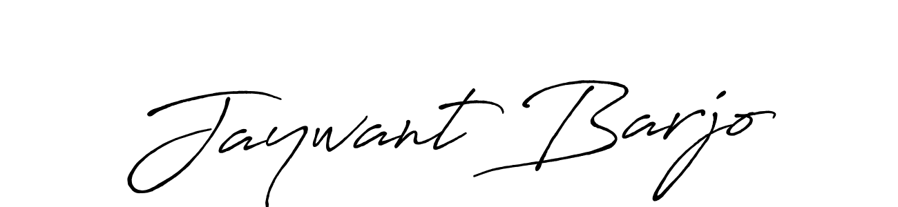 Create a beautiful signature design for name Jaywant Barjo. With this signature (Antro_Vectra_Bolder) fonts, you can make a handwritten signature for free. Jaywant Barjo signature style 7 images and pictures png