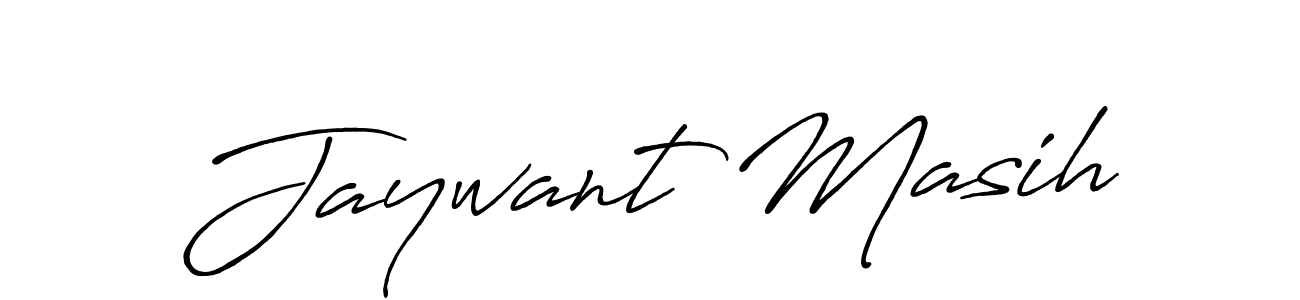 Make a beautiful signature design for name Jaywant Masih. With this signature (Antro_Vectra_Bolder) style, you can create a handwritten signature for free. Jaywant Masih signature style 7 images and pictures png
