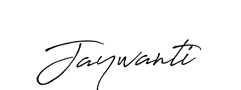 Make a beautiful signature design for name Jaywanti. With this signature (Antro_Vectra_Bolder) style, you can create a handwritten signature for free. Jaywanti signature style 7 images and pictures png