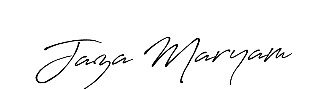 Also You can easily find your signature by using the search form. We will create Jaza Maryam name handwritten signature images for you free of cost using Antro_Vectra_Bolder sign style. Jaza Maryam signature style 7 images and pictures png