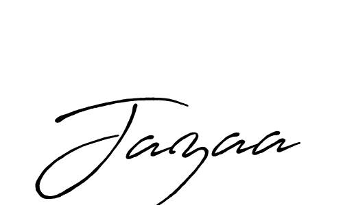 Make a beautiful signature design for name Jazaa. With this signature (Antro_Vectra_Bolder) style, you can create a handwritten signature for free. Jazaa signature style 7 images and pictures png